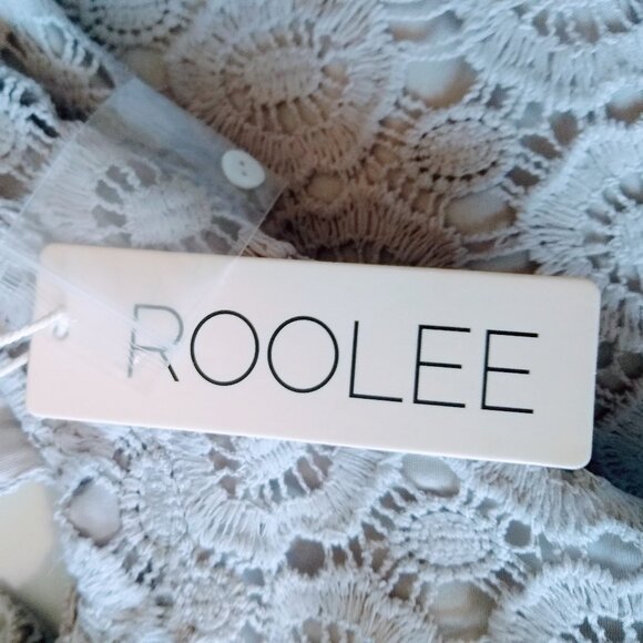 ROOLEE PARTY LACE PLEATED DRESS SIZE S - Picture 14 of 16